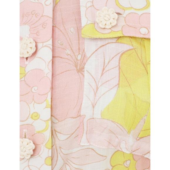 Zimmermann Pink and Yellow Mini Dress - Picture 6 of 8